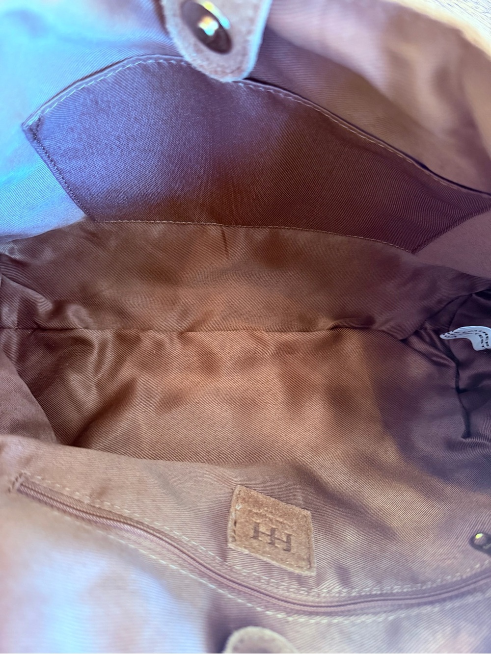 Haute Hippie Suede Fringe Hobo in Cognac Brown - Picture 11 of 12